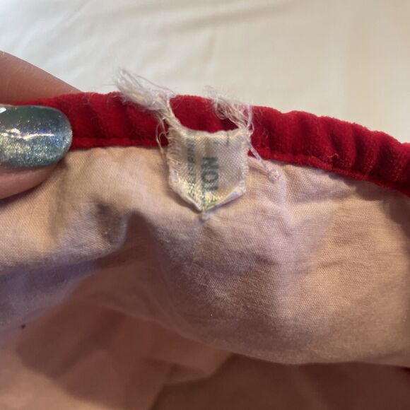 Vintage Baby Girls/Boys Toddler Big Kid Diaper Cover Bloomers Red Velvet Snaps - Picture 5 of 7